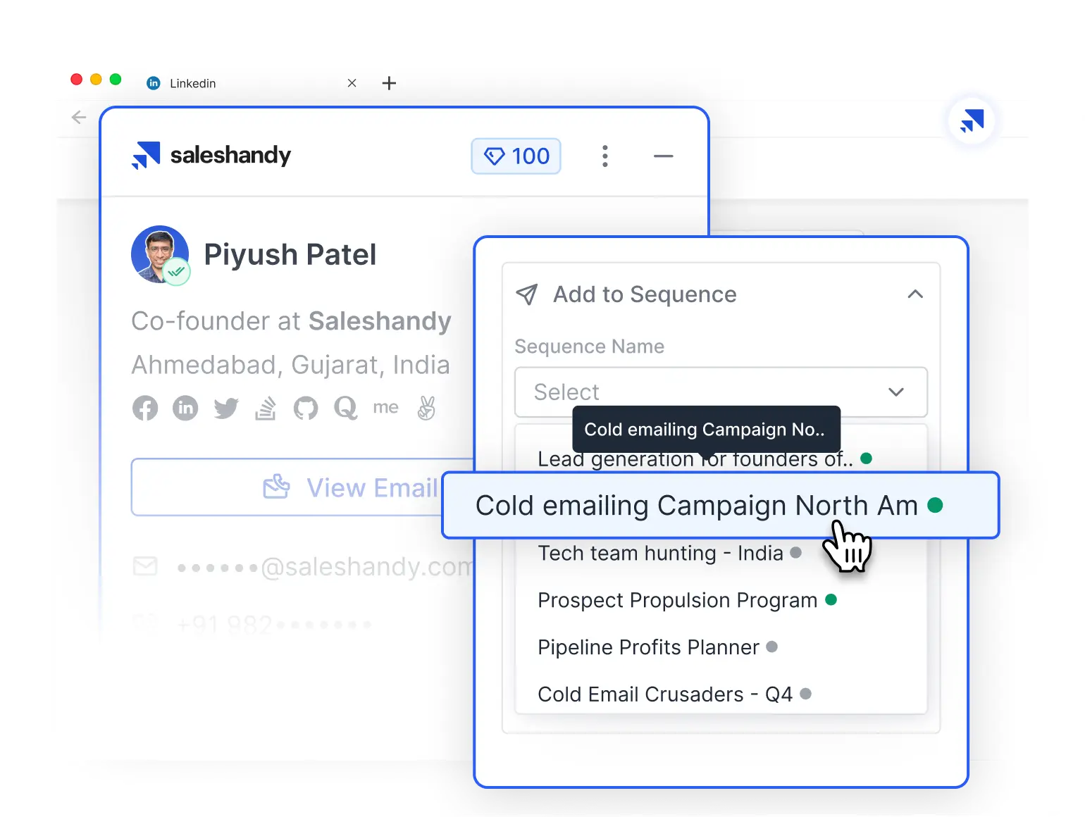 Automated Sequences — Add Verified Leads to Sequences with a Single Click!
